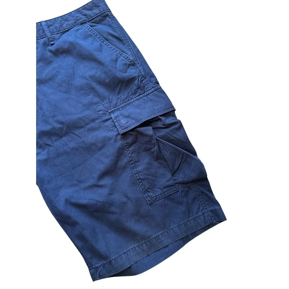 Levi's Men's Cargo Shorts Size 40 Navy Blue 100%‎ Cotton Multi-Pocket Utility